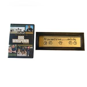 Ultimate Dog Lover’s Bundle: Cesar Millan DVD + "All You Need Is Love" Plaque